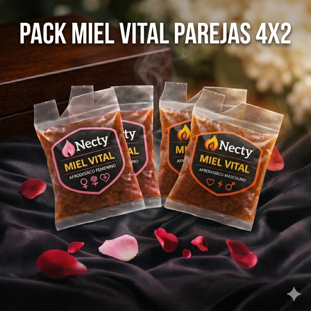 Kit Parejas Miel Afrodisíaca 4x2 - Necty™